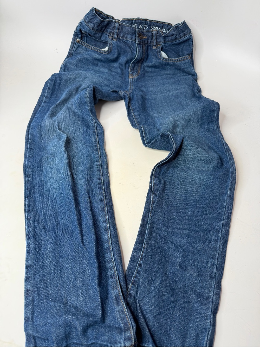 Place Kids Straight-Leg Jeans in Blue Denim